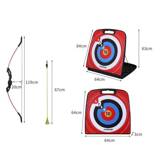 Soft Archery Set Kids Adult Bow Arrow Shooting Target Outdoor Game Image 3