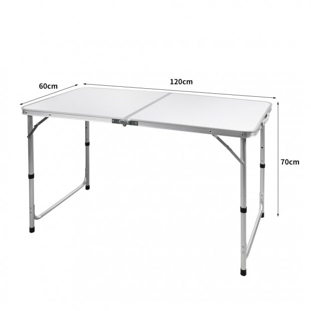 Folding Camping Table Aluminium Portable Outdoor Foldable Tables 120CM Image 3