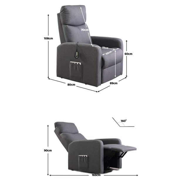 Luxury Recliner Electric Massage Chair With Heat Function Image 3
