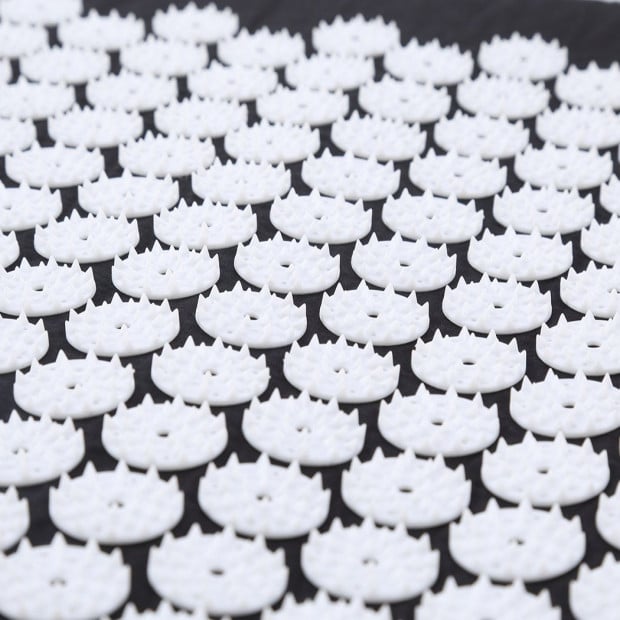 Acupressure Mat Yoga Massage Pain Stress Relax Black 68 x 42cm Image 4