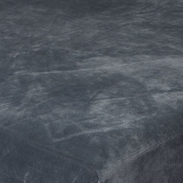 Ultra Soft Fitted Bedsheet with Pillowcase Double Size Dark Grey Image 4