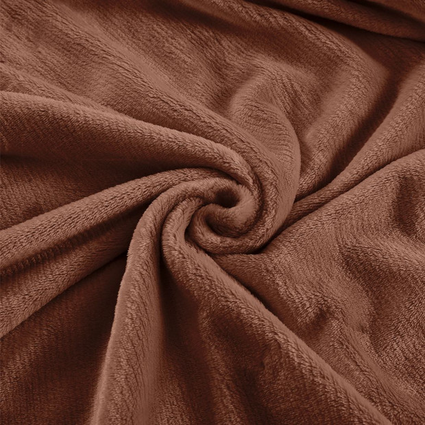 320GSM 220x160cm Ultra Soft Mink Blanket Warm Throw in Mink Colour Image 4
