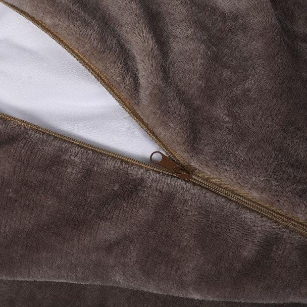 Luxury Flannel Quilt Cover with Pillowcase Mink Queen Image 4