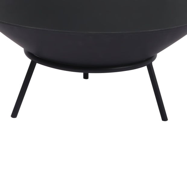 2in1 Steel Fire Pit Bowl Garden Outdoor Patio Fireplace Heater 70cm Image 4