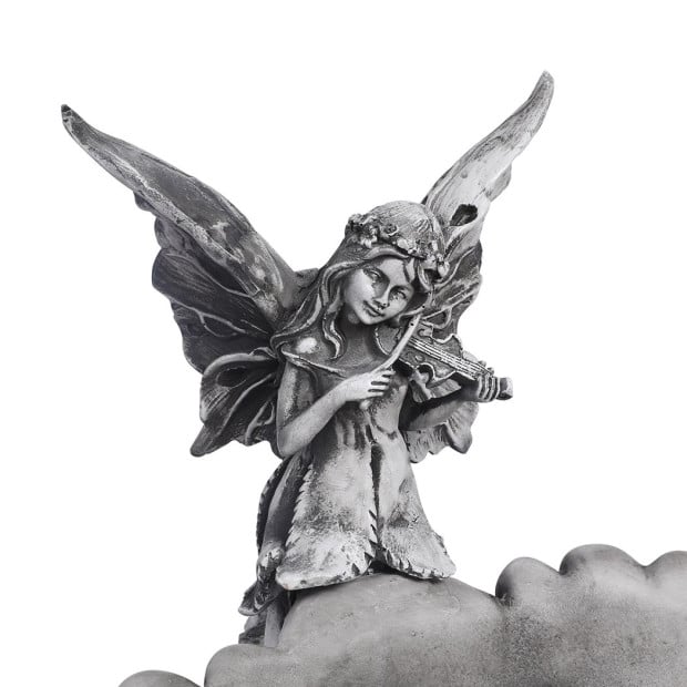 Bird Bath Garden Ornament Decor Statue Fairy Sculpture Feeder Lawn Image 4