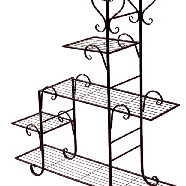 Plant Stand New Design Flower Pot Corner Shelf Bronze Type 2 Image 4