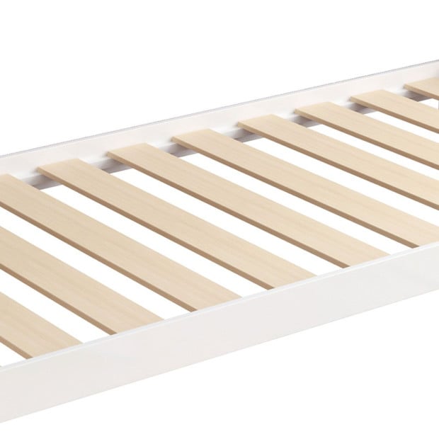 Bed Frame Wooden Single House Frame Mattress Base Storage Drawers Image 4
