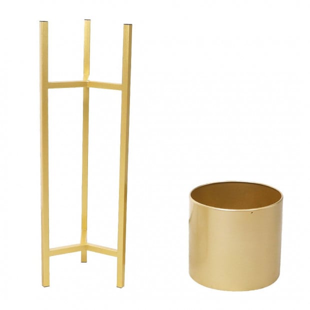 Plant Stand Garden Planter Metal Flower Pot Rack Corner Shelving Large Image 4