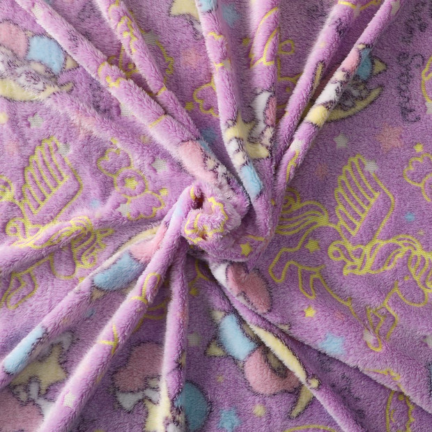 Throw Blanket Soft Warm Large Sofa Flannel Glow in the Dark Medium Image 4