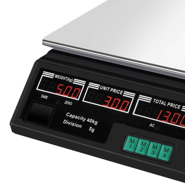 Commercial Digital Kitchen Scales 40KG Food Weight Electronic Scale Image 4