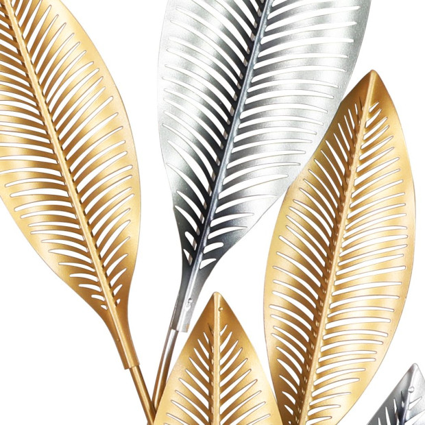 Large Metal Wall Art Hanging Leaf Tree Of Life Home Decor Garden Pair Image 4