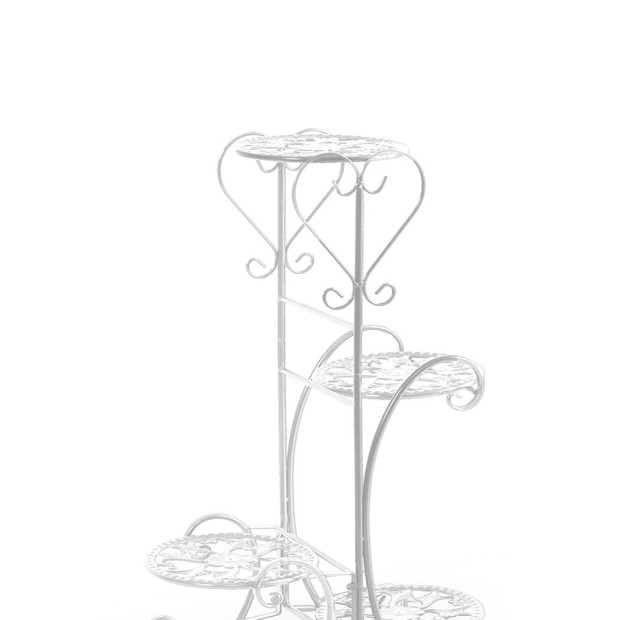 Plant Stand Indoor Outdoor Metal Flower Pots Rack Corner Shelf Planter Image 4