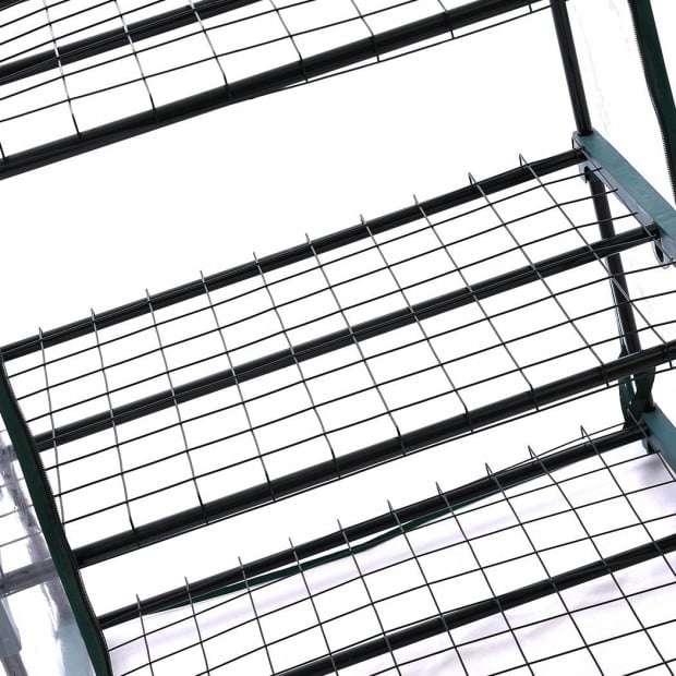 4 Tier Mini Greenhouse Garden Shed PVC Cover Film Frame Green House Image 4
