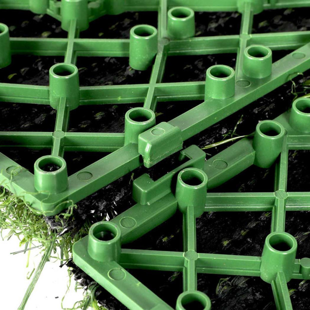 10x Artificial Grass Floor Tiles Garden Lawn Home Decor Plant Image 4