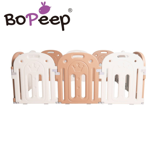 BoPeep Kids Baby Playpen Safety Gate Toddler Fence 10 Panel with Music Toy Pink Image 4