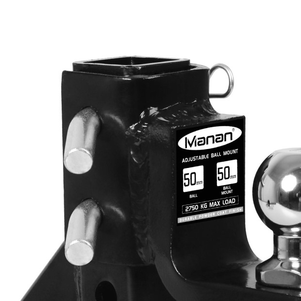 Tow Bar Tongue Hitch Towing 2 Ball Mount Caravan Trailer 4WD