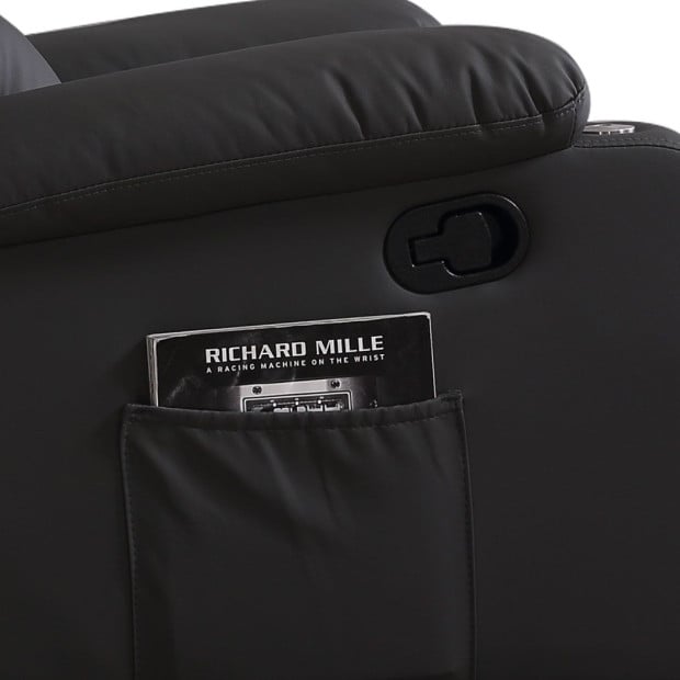 Massage Chair Recliner Chairs Heated Lounge Sofa Armchair 360 Swivel Image 4
