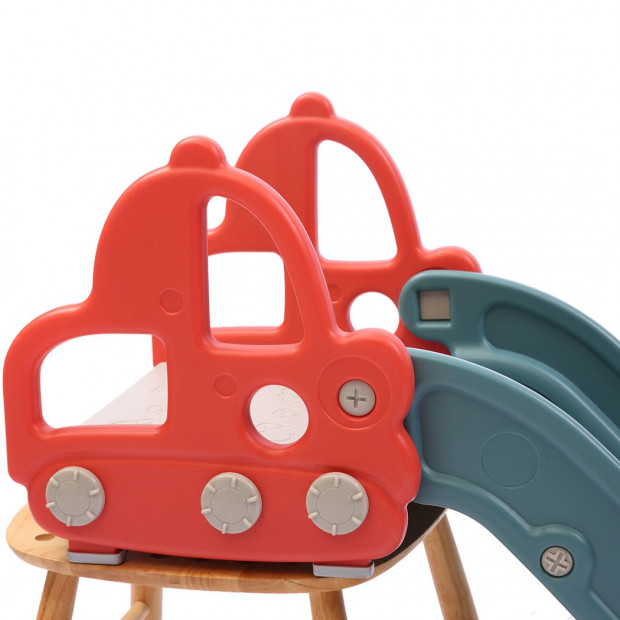 Kid Slide 135cm Long Silde Activity Center Toddlers Playground Red Image 4