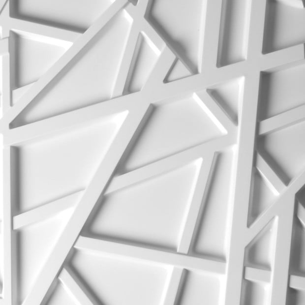 12Pcs 3D PVC Wall Panels Paintable Home Background Decor 50x50cm Image 4
