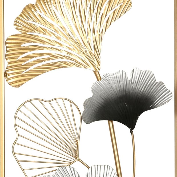 Large Metal Wall Art Hanging Leaf Tree Of Life Home Decor Garden Pair Image 4