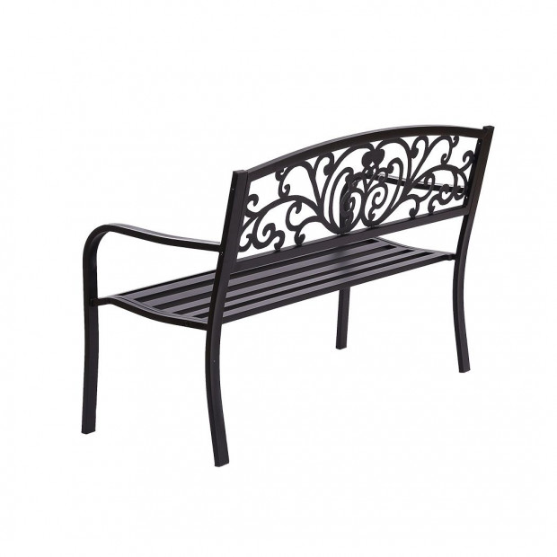 Garden Bench Seat Outdoor Furniture Cast Iron Patio Chair Image 4
