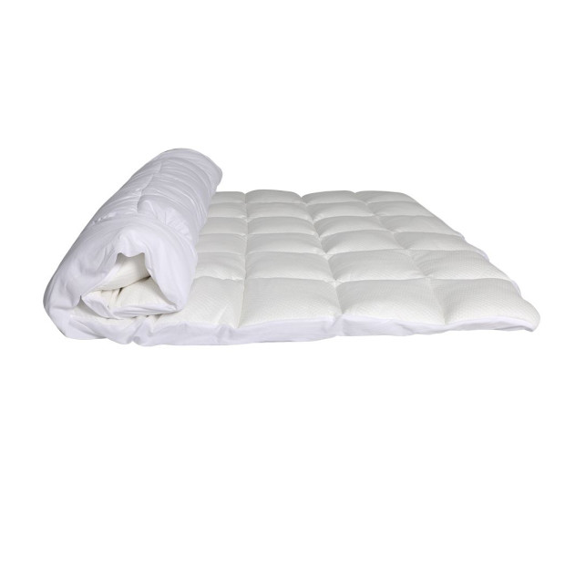 Mattress Protector Luxury Topper Bamboo Quilted Underlay Pad Single Image 4