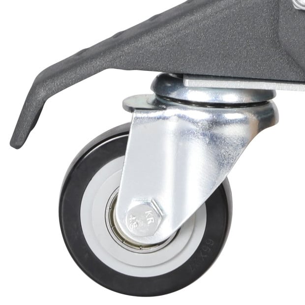 Workbench Caster Wheels Kit Heavy Duty Retractable 320KG Table 4PCS Image 4