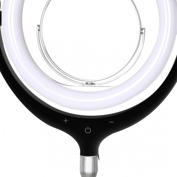 LED Ring Light with Tripod Stand Phone Holder Dimmable Studio Image 4