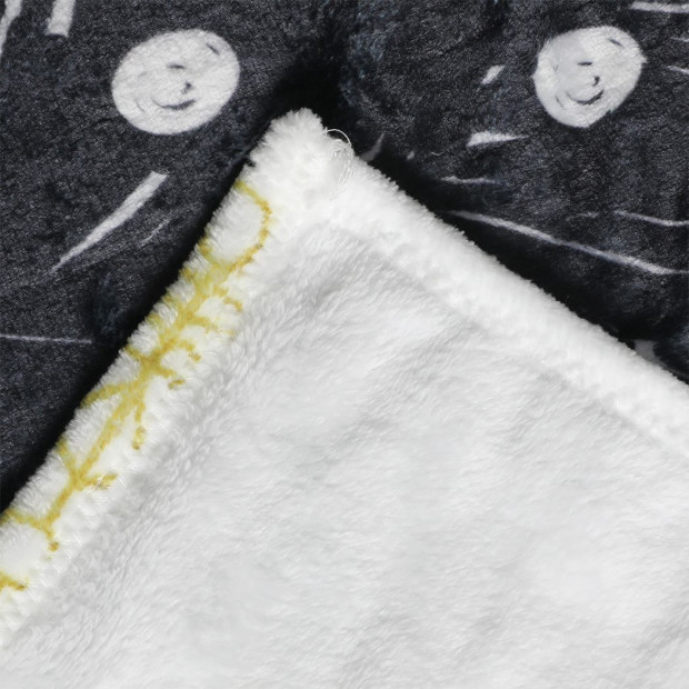 Throw Blanket Xmas Double Sided Fleece Christmas White 220 x 180cm Image 4