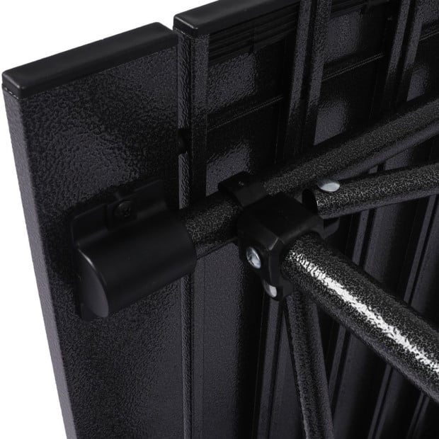 Folding Camping Table Portable Aluminium Outdoor Picnic Garden Black Image 4