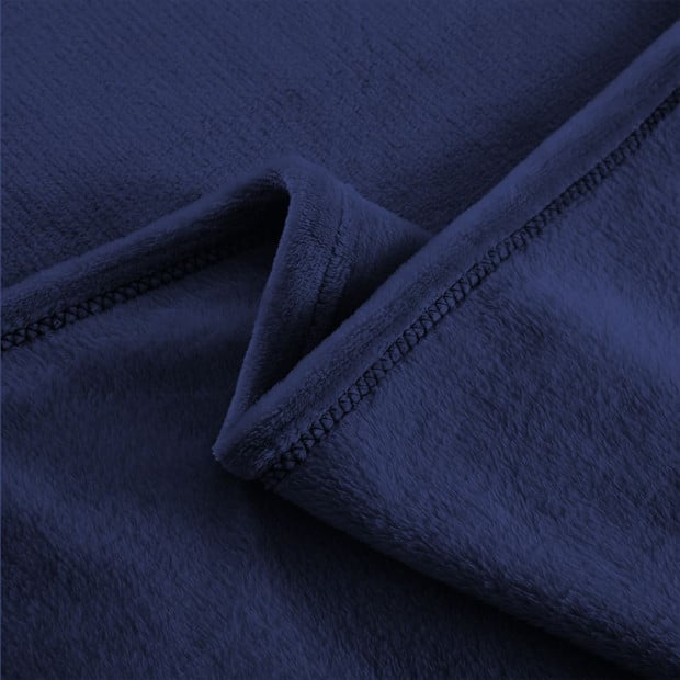 320GSM 220x160cm Ultra Soft Mink Blanket Warm in Teal Colour Image 4