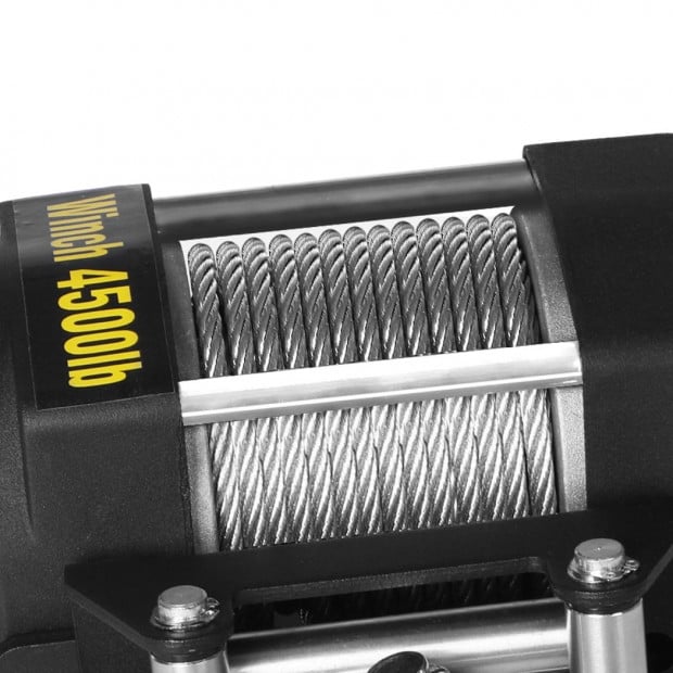 4500LBS Wireless Electric Winch 12V ATV 4WD Boat Steel Cable Image 4