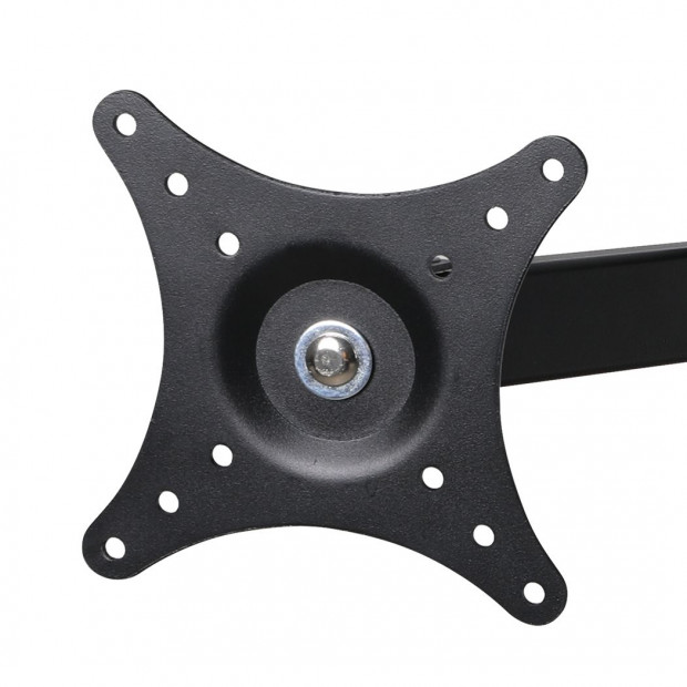 Dual HD LED Desk Mount Monitor Stand 2 Arm Bracket Screen TV Holder Image 4