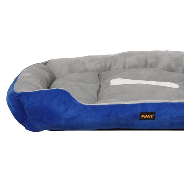 Pet Bed Dog Bedding Mattress Mat Cushion Soft Pad Pads Mats XXL Navy Image 4