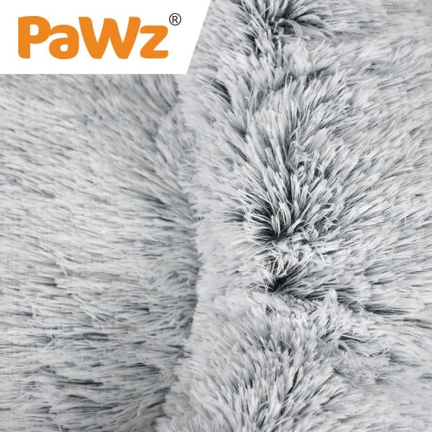 Pet Bed Cat Dog Donut Nest Calming Mat Soft Plush Kennel L Image 4