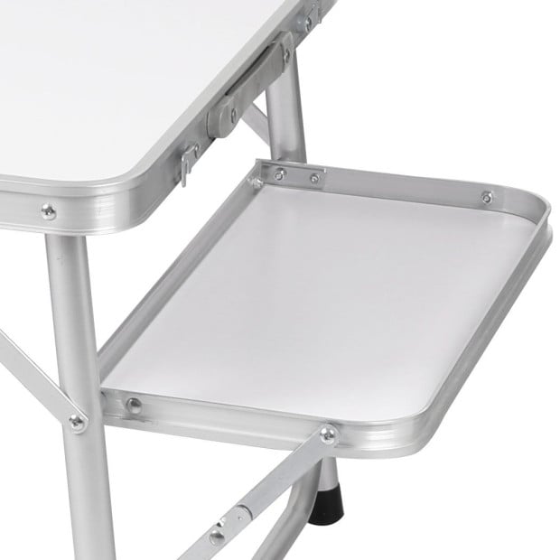 Camping Table Folding Portable Outdoor Aluminium Picnic BBQ Desk Image 4