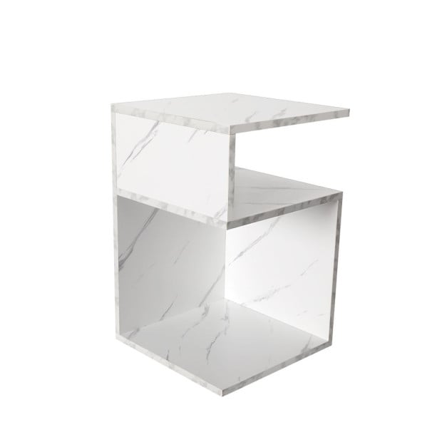 Bedside Drawers Side Table Wood Nightstand Cabinet Bedroom White Image 4