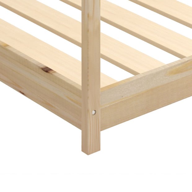 Bed Frame Single Wooden Timber House Frame Wood Mattress Base Platform Image 4
