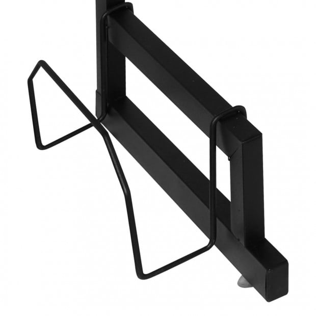 Dish Drying Rack Sink Black Dish Drainer Organizer 2 Tier Image 4