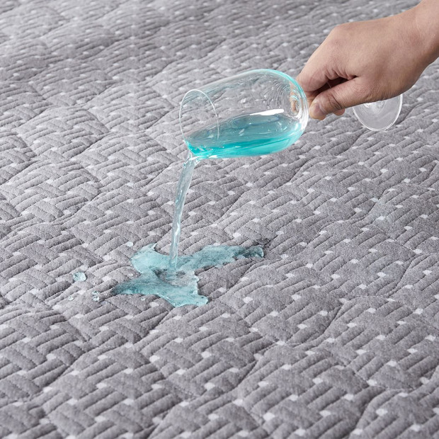 Mattress Protector Topper Bamboo Charcoal Pillowtop Waterproof Single Image 3