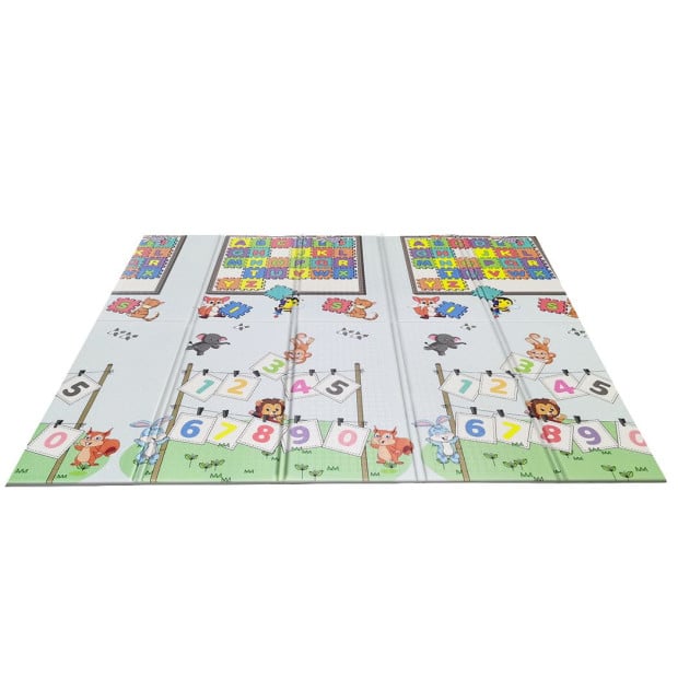 Kids Play Mat Baby Crawling Pad Floor Foldable XPE Foam Non-slip Zoo Image 4