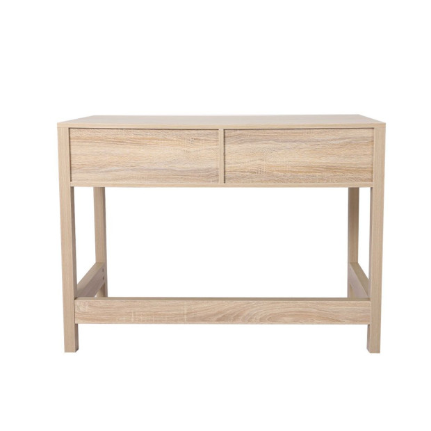 Table Set Rattan Wood Dressing Bedroom Desk Stool Home Office Desks Image 4