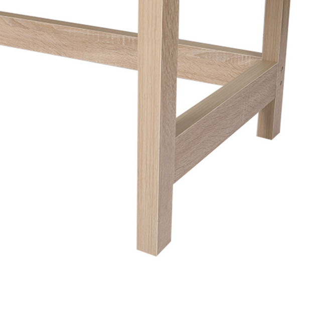 Table Set Rattan Wood Dressing Bedroom Desk Stool Home Office Desks Image 5