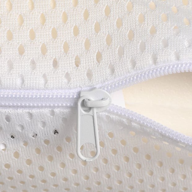 Natural Latex Pillow Removable Cover Memory Down Luxurious B-shape Image 5