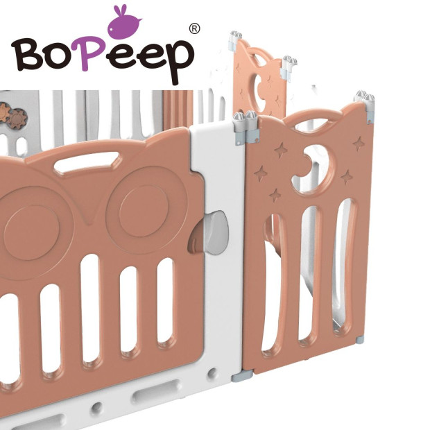 BoPeep Kids Baby Playpen Foldable Child Safety Gate Toddler Fence 18 Panels Pink Image 5