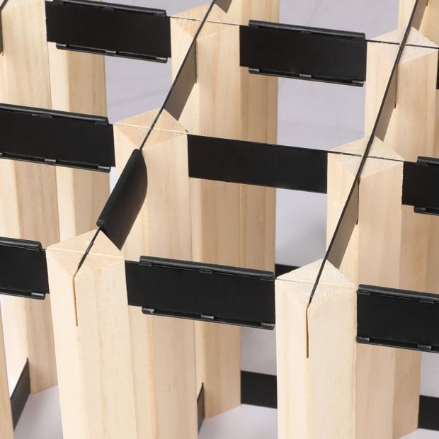 Timber Wine Storage Rack Wooden Cellar Organiser 12 Bottle Stand Image 5