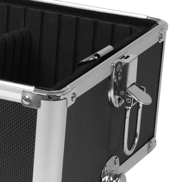 Makeup Case Professional Makeup Organiser 7 in 1 Trolley Black White Image 5
