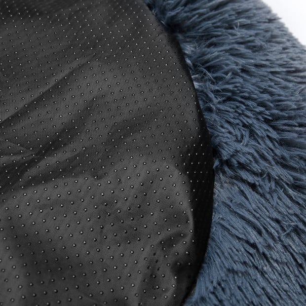 Pet Bed Cat Dog Donut Nest Calming Kennel Sleeping Dark Grey 3XL Image 5