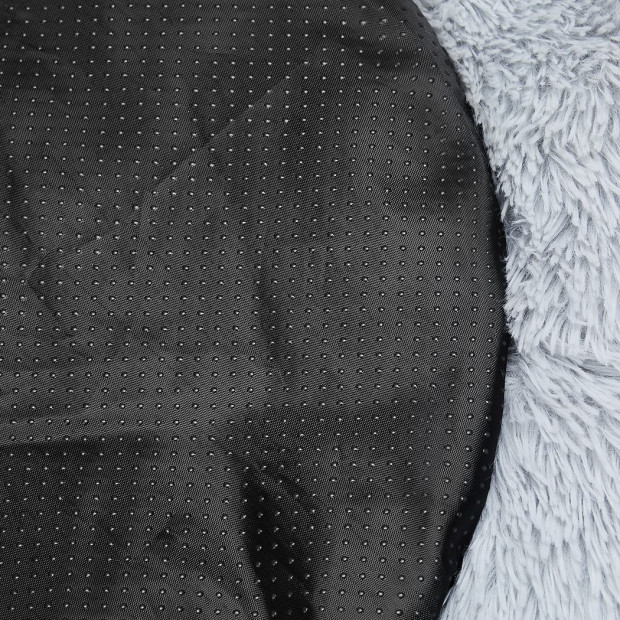 Pet Bed Cat Dog Donut Nest Kennel Cave Sleeping Light Grey XXXL Image 5