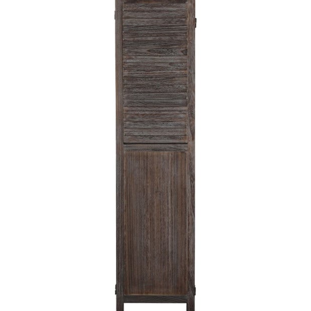 6 Panel Room Divider Folding Screen Privacy Dividers Stand Wood Brown Image 5
